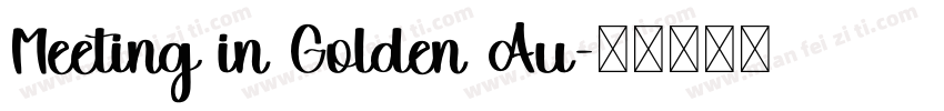 Meeting in Golden Au字体转换